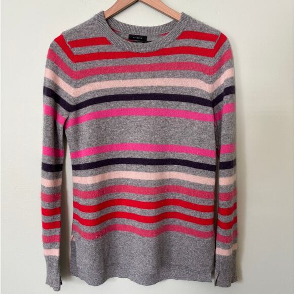 Halogen Cashmere Striped Sweater Medium - Picture 2 of 7